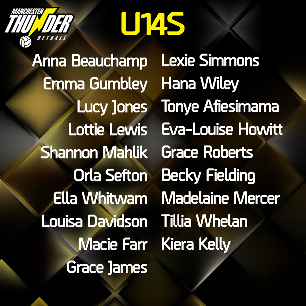 Manchester Thunder Pathway U14s 2020/21