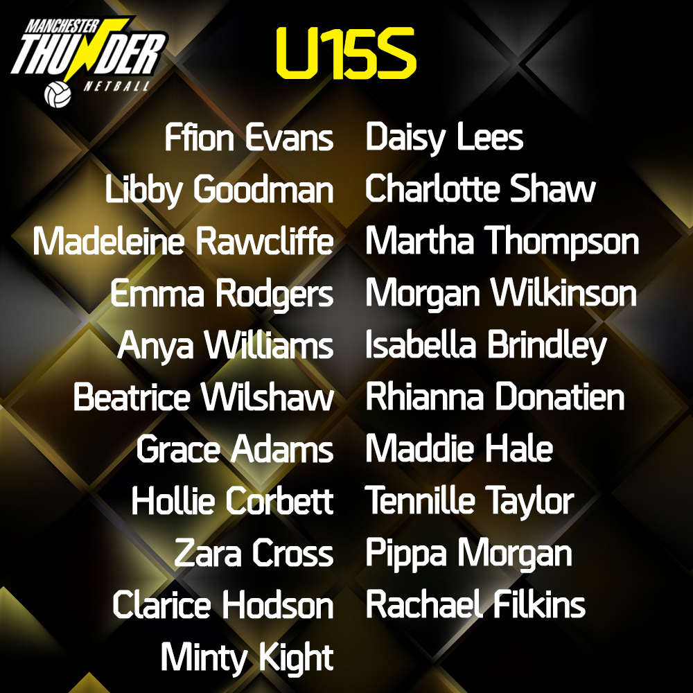 Manchester Thunder Pathway U15s 2020/21