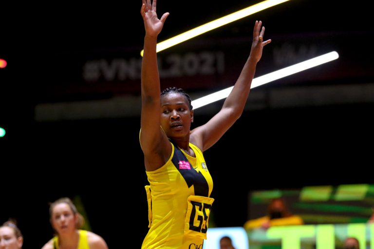 during Vitality Super League match between Celtic Dragons and Manchester Thunder at Copper Box Arena, London, England on 9th May 2021.