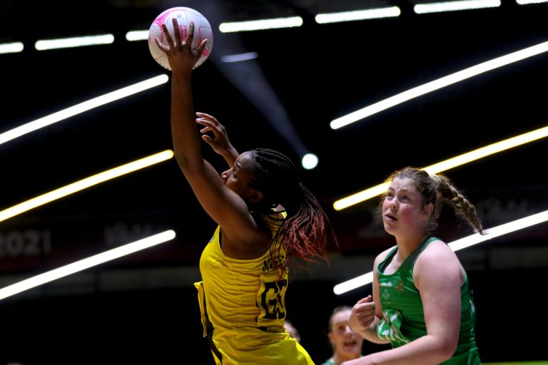 during Vitality Super League match between Celtic Dragons and Manchester Thunder at Copper Box Arena, London, England on 9th May 2021.