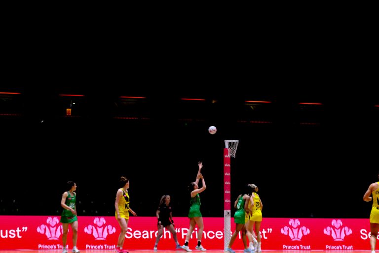 during Vitality Super League match between Celtic Dragons and Manchester Thunder at Copper Box Arena, London, England on 9th May 2021.