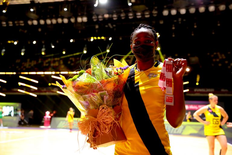 Action shot during Vitality Super League match between Celtic Dragons and Manchester Thunder at Copper Box Arena, London, England on 9th May 2021.