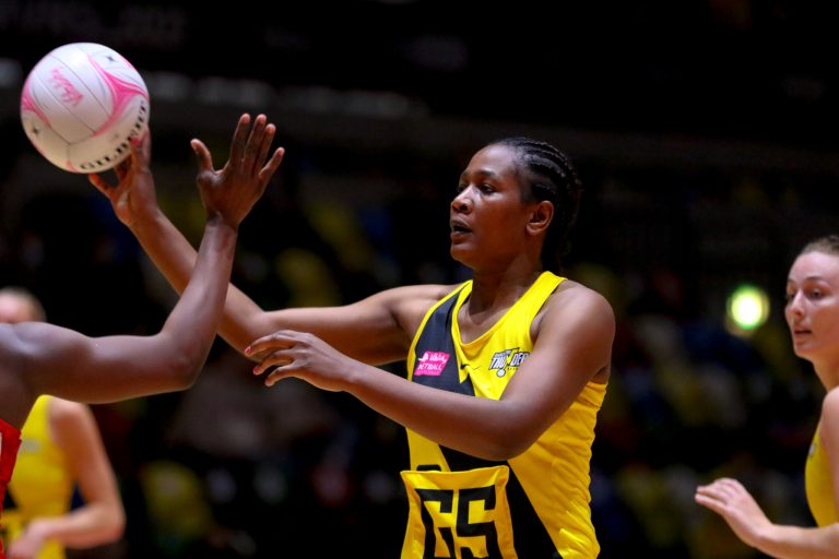 Action shot during Vitality Super League match between Manchester Thunder and Strathclyde Sirens at Copper Box Arena, London, England on 20th June 2021.