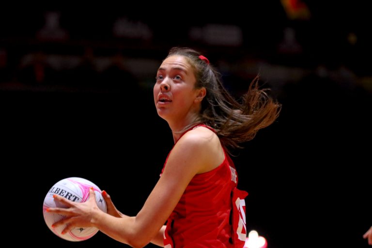 Action shot during Vitality Super League match between Manchester Thunder and Strathclyde Sirens at Copper Box Arena, London, England on 20th June 2021.