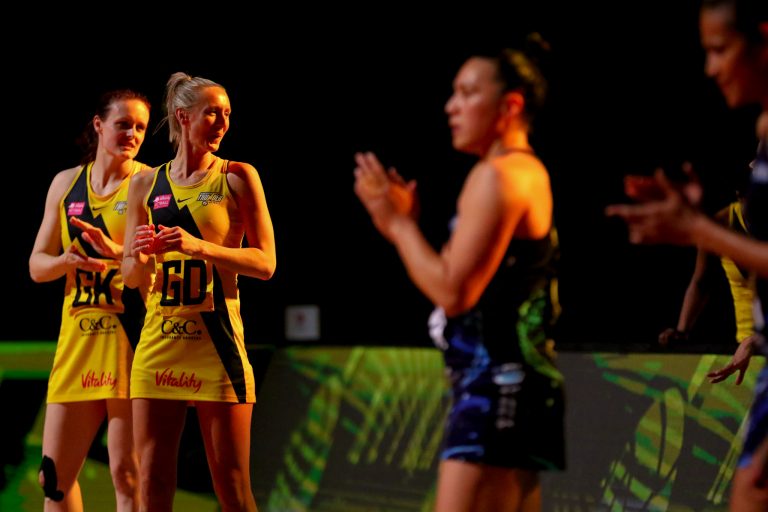 during Vitality Super League match between Manchester Thunder and Severn Stars at Copper Box Arena, London, England on 29th May 2021.