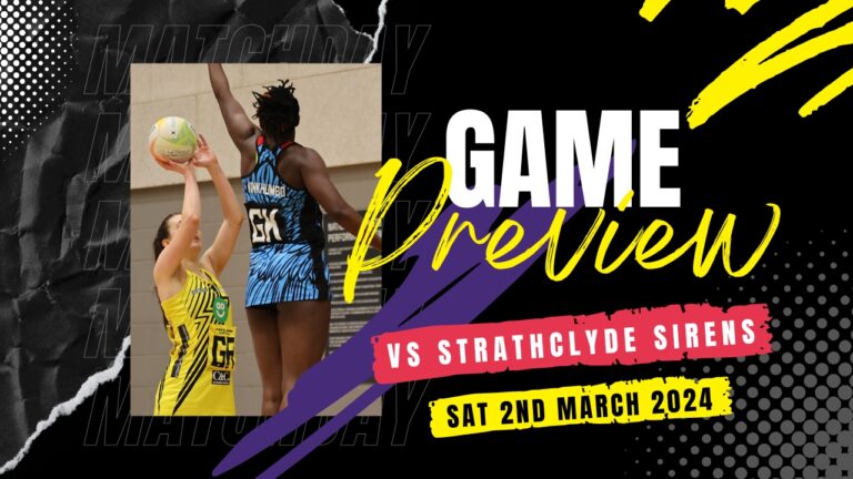 Game Preview | Thunder vs Sirens - Saturday 2nd March 2024